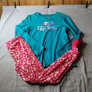 Joe Boxer Kids Pajama Set - Teal and Pink